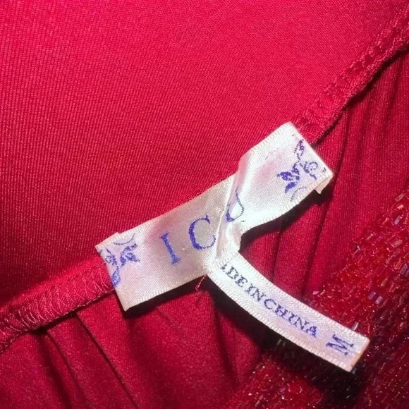 ICU Y2K Style Formal Dress / Size M / Red - Picture 7 of 11